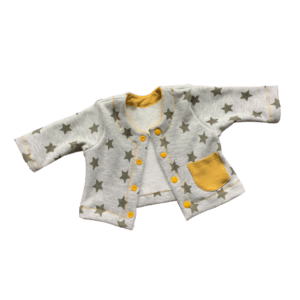 Allround Cardigan Schnittmuster und Nähanleitung für eine Strickjacke für Babys und Kinder