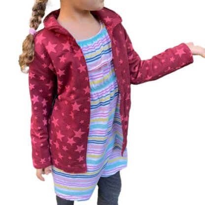 Allround Cardigan Schnittmuster und Nähanleitung für eine Strickjacke für Babys und Kinder