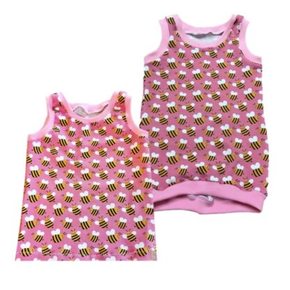 Schnittmuster und Nähanleitung für ein Kinderunterhemd Gr. 56/62 - 164/170.